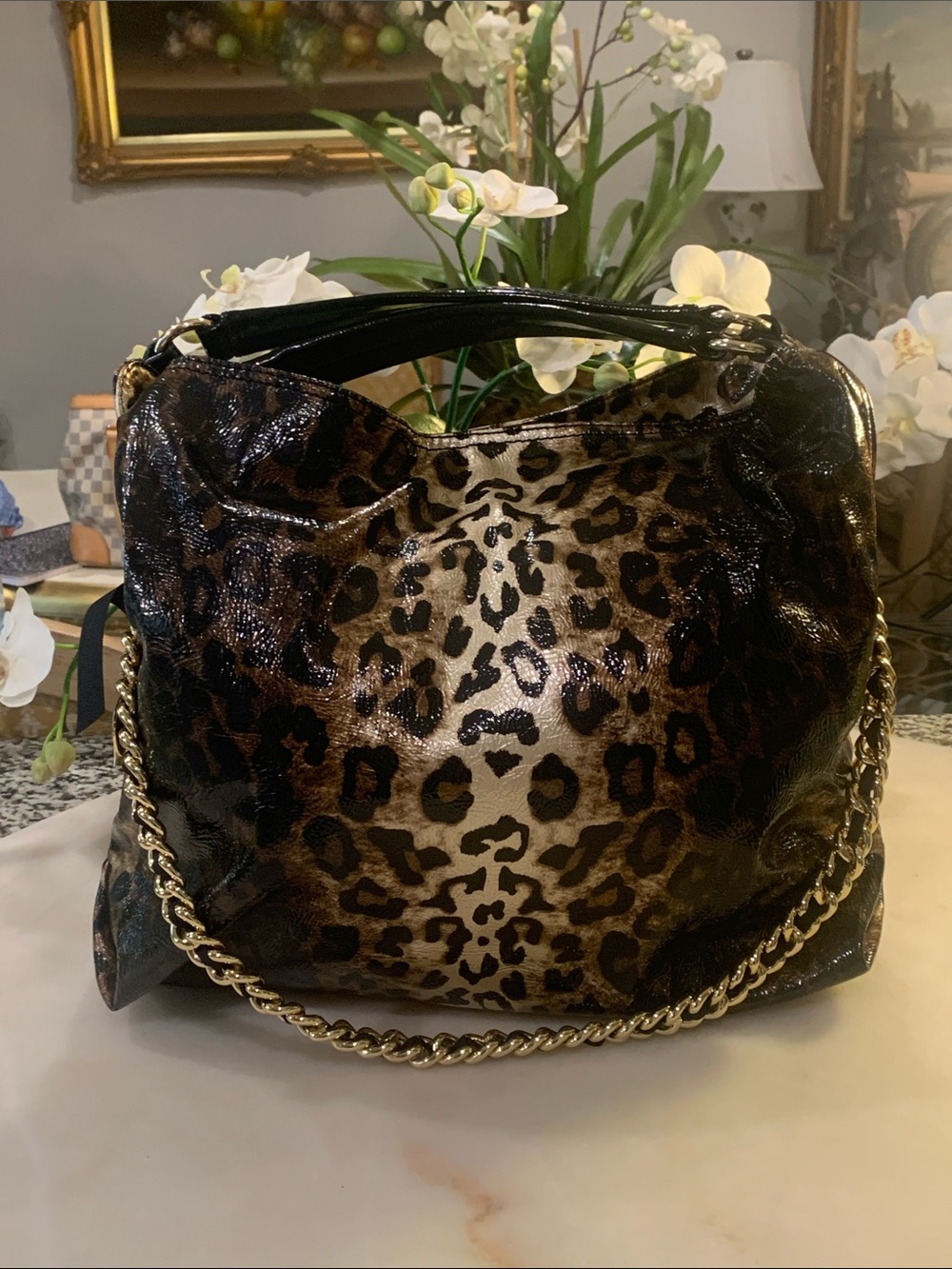 Gianni Bini Leopard and Tan Satchel - Picture 2 of 15